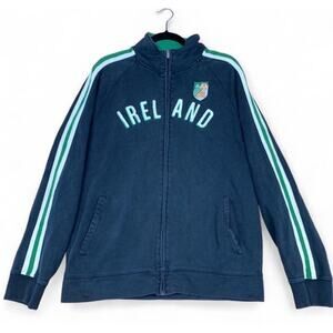 Roma Athletic Ireland Track Jacket L Distressed Faded Full Zip Vintage